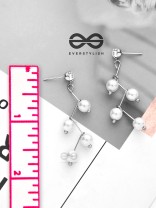 The Elegant Pearl Branches (Silver) - Casual Dangling Earrings