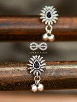 The Flared Droplet Studs (Onyx Black) - The Melodious Ghungroo Collection