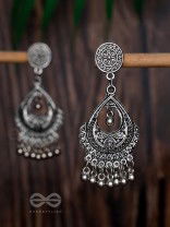 The Ethnic Intricate Delight - Oxidised Boho Earrings