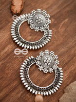 The Beauteous Eclipse - Oxidised Boho Earrings