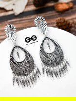 The Intricate Artwork Danglers - The Oxidised Boho Collection