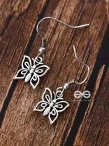 The Elegant Butterflies - Tiny Trinket Earrings