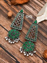 The Elegant Jaw Droppers - Emerald Green - The Embellished Oxidised Collection