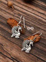 The Cute Vintage Peacock Hooks - Tiny Trinket Earrings
