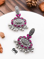 The Intricate Artistry (Hot Pink) - The Embellished Oxidised Collection