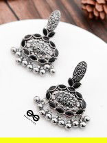 The Intricate Artistry (Onyx Black) - The Embellished Oxidised Collection
