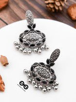 The Intricate Artistry (Onyx Black) - The Embellished Oxidised Collection