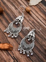 The Oxidised Dangler Collection - The Peacock Curves