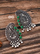 The Vintage Motifs - Emerald Green - The Embellished Oxidised Collection