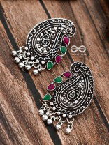 The Vintage Motifs - Ruby Emerald - The Embellished Oxidised Collection