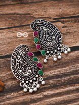 The Vintage Motifs - Ruby Emerald - The Embellished Oxidised Collection