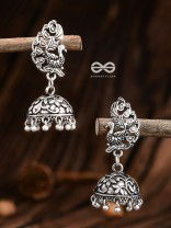 The Simply Artistic Peacock Jhumis