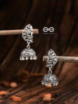 The Simply Artistic Peacock Jhumis