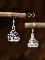 The Cute Little Pyramid Jhumkis- Tiny Trinket Earrings