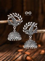 The Messengers of Peace Oxidised Love Jhumkis