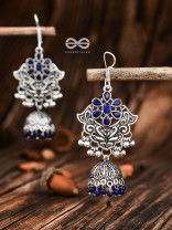 The Motif Delight Earrings - Embellished Oxidised Collection