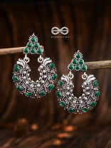 An Intricate Shimmer (Emerald Green) - The Embellished Oxidised Collection