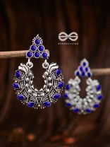 An Intricate Shimmer (Sapphire Blue) - The Embellished Oxidised Collection