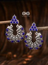 An Intricate Shimmer (Sapphire Blue) - The Embellished Oxidised Collection