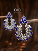 An Intricate Shimmer (Sapphire Blue) - The Embellished Oxidised Collection