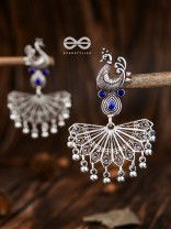 The Fabulous Fanning Peacock (Sapphire Blue) - Embellished Oxidised Collection