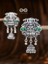 The Divine Goddess (Emerald Green) - Embellished Oxidised Collection