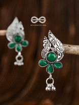 The Boho Peacocks (Emerald Green) - The Embellished Oxidised Collection