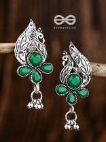 The Boho Peacocks (Emerald Green) - The Embellished Oxidised Collection
