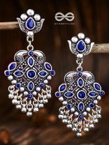 The Geometric Statement Makers (Sapphire Blue) - Embellished Oxidised Collection