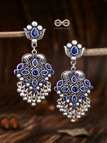 The Geometric Statement Makers (Sapphire Blue) - Embellished Oxidised Collection