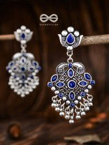 The Geometric Statement Makers (Sapphire Blue) - Embellished Oxidised Collection
