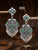 The Geometric Statement Makers (Emerald-Green) - Embellished Oxidised Collection