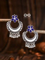 The Floral Moon - Sapphire Blue - The Embellished Oxidised Collection