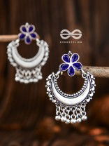 The Floral Moon - Sapphire Blue - The Embellished Oxidised Collection