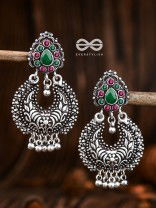 The Droplet Motifs - Ruby Emerald - The Embellished Oxidised Collection