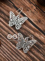 The Intricate Butterfly Danglers - Tiny Trinket Earrings