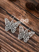 The Intricate Butterfly Danglers - Tiny Trinket Earrings
