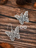 The Intricate Butterfly Danglers - Tiny Trinket Earrings