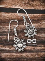 The Cute Floral Danglers - Tiny Trinket Earrings