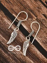 The Angel Wing Danglers - Tiny Trinket Earrings