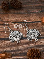 The Fanning Peacocks - Tiny Trinket Earrings