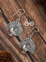 The Fanning Peacocks - Tiny Trinket Earrings