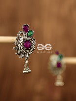 The Shimmery Motif Studs (Multicoloured) - Embellished Oxidised Collection