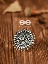 The Nature Connect - Oxidised Boho Ring