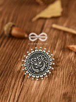 The Vintage Artistic Sun - Oxidised Boho Ring