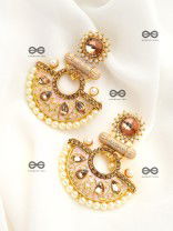 The Marvellous Meenakari Collection - Mehr Earrings - Pink