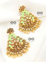 The Marvellous Meenakari Collection - Inaaya Earrings - Green