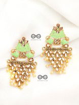 The Marvellous Meenakari Collection - Aanya Earrings - Green