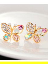 Dazzling Multi Hued Butterfly earrings