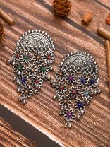 The Ethnic Ecstasy - Oxidised Boho Earrings